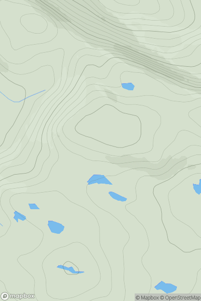 Thumbnail image for Cnoc Bad na h-Achlaise [Scourie to Lairg] showing contour plot for surrounding peak
